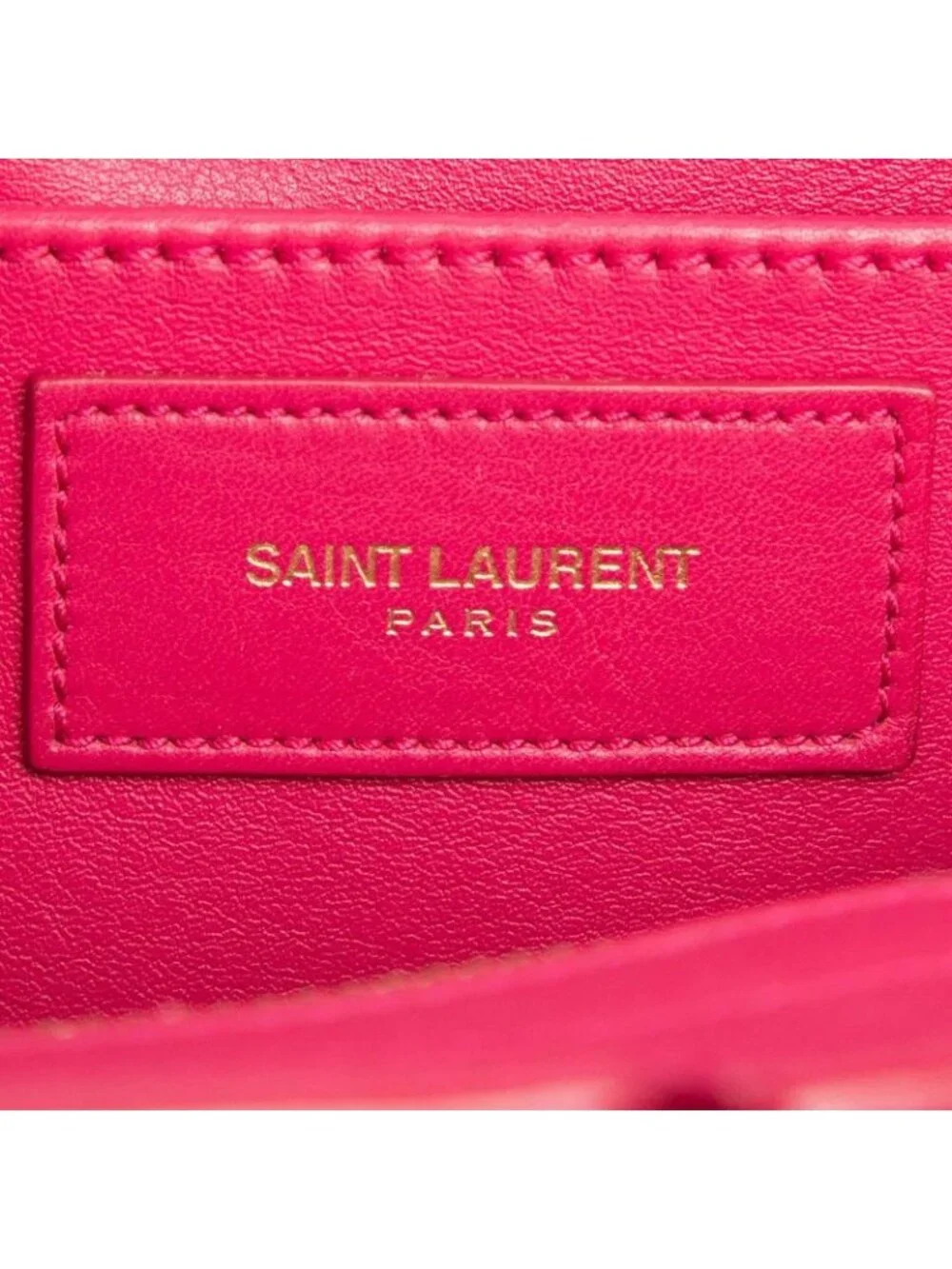 Saint Laurent Petit Cabas 2-Way Shoulder Bag Pink Leather